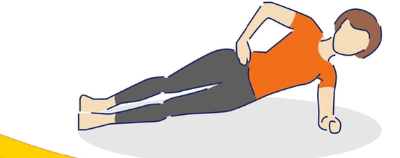 ကိုယ်အလေးချိန်လျှော့ချရန်အတွက် side plank
